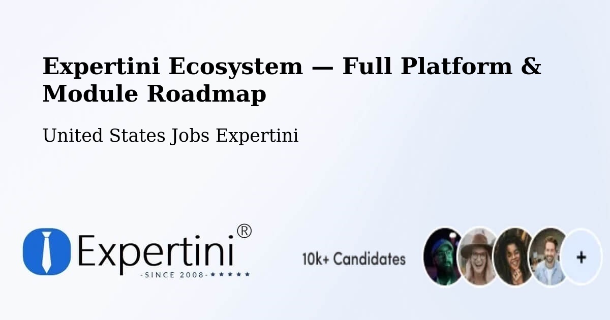 Expertini Ecosystem — Full Platform & Module Roadmap – Kittitas